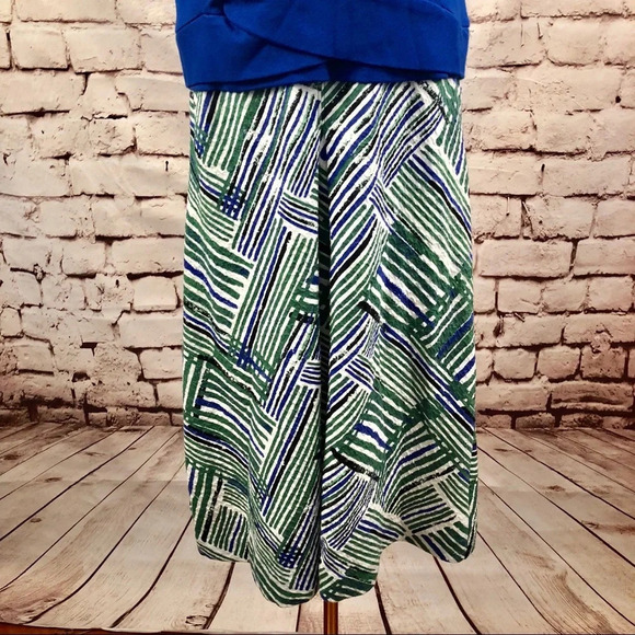 Anthropologie HD in Paris Ardmore Dress Sleeveless Surplice Blue Green Size US 8 - Picture 4 of 8